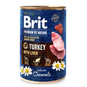 BRIT Premium by nature Junior Turkey with Liver - vdfoder til hunde - 400g