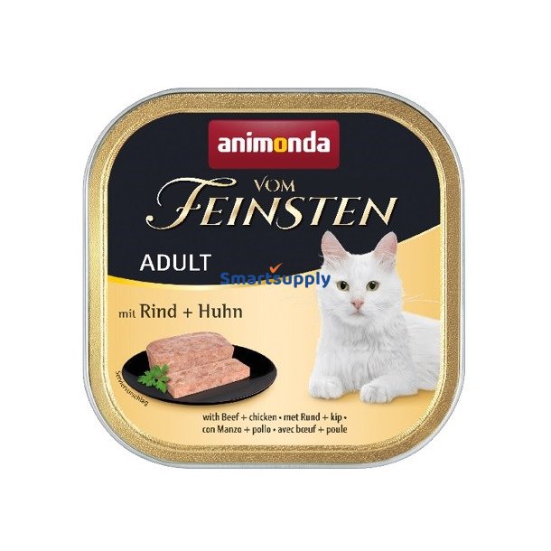 Animonda Vom Feinsten Voksen Oksekd Med Kylling - Vdfoder Til Katte - 100G