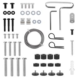 Maclean Tv-Gulvstativbeslag, 32-70", Maks. Vesa 400X400, Maks. 40 Kg, Mc-494