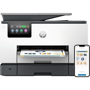 HP OfficeJet Pro 9130b Trdlst All-in-One Farve Printer, Tosidet print; Kopimaskine, scanner