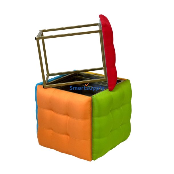 Go Gift Puff-Transformer 5In1 - 5 Taburetter I 1 Flerfarvet Puf