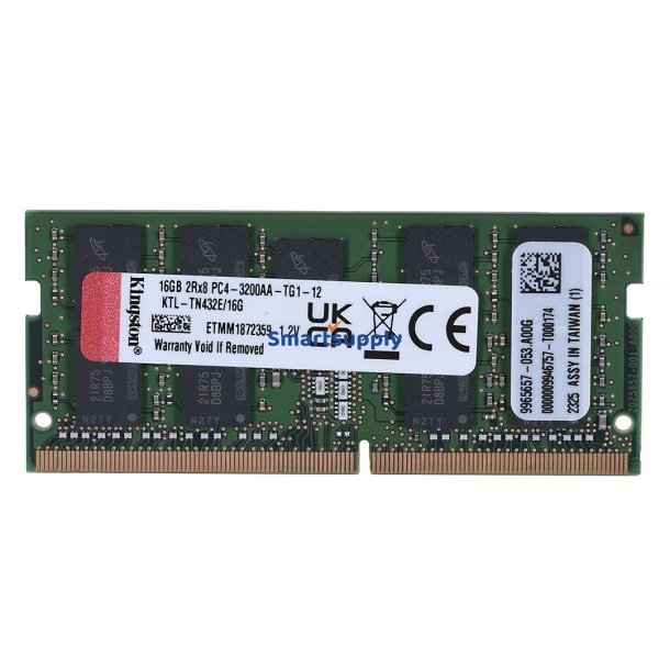 Kingston Dedikeret Hukommelse Til Lenovo 16Gb Ddr4 3200Mhz Ecc Sodimm