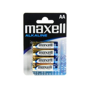 MAXELL alkalisk batteri LR6, 4 stk.