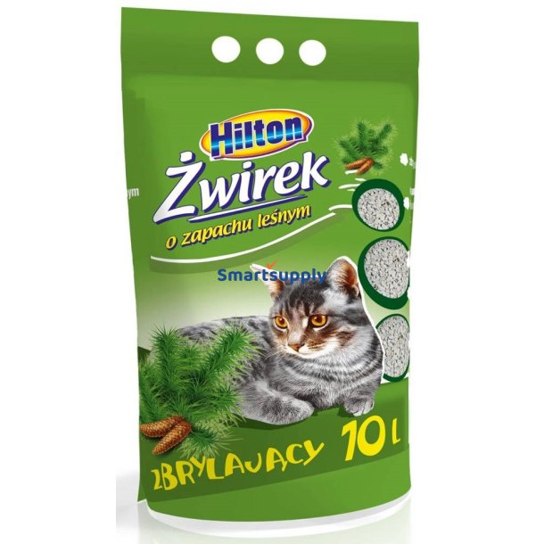Hilton Bentonit-Klumpende Skovkattestrelse - 10 L