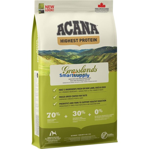Acana Highest Protein Grsarealer - Trfoder Til Hunde - 11,4 Kg