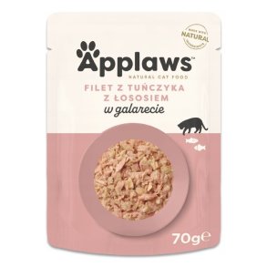 APPLAWS Tuna fillet with salmon in jelly - vd kattefoder - 70g
