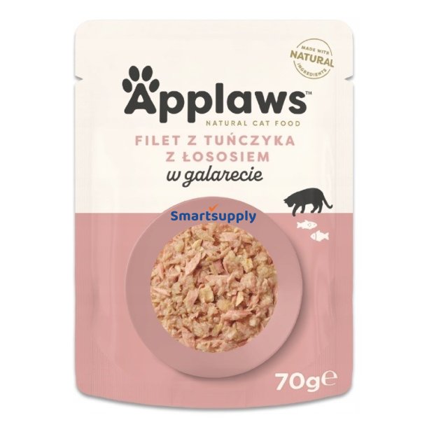 APPLAWS Tuna fillet with salmon in jelly - vd kattefoder - 70g