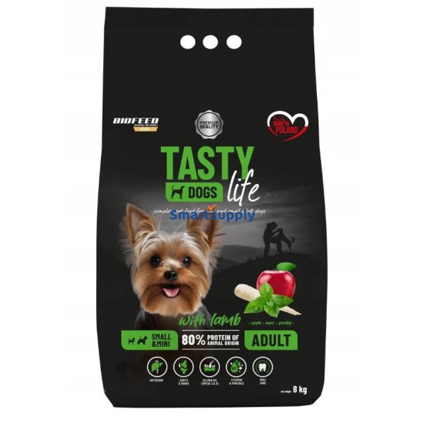 Biofeed Tasty Life Adult Small Lam - Trfoder Til Hunde - 8 Kg