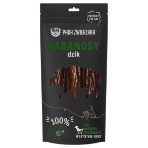 PAKA ZWIERZAKA Sausages Wild boar - godbid til hund - 80g