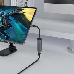 Savio-Adapter Usb-C 3.1 Gen.1 (M) Til Rj-45 Gigabit Ethernet (F), 1000 Mbps, Ak-56, Gr