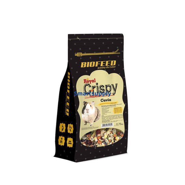 Biofeed Royal Crispy Premium Cavia - Foder Til Marsvin - 2 Kg