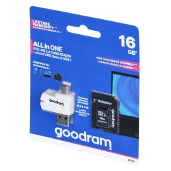Goodram M1A4-0160R12 flash-hukommelse 16 GB MicroSDHC Class 10 UHS-I