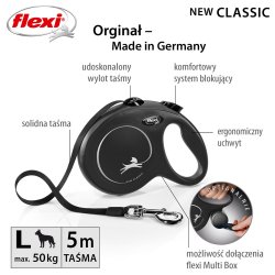 Flexi New Classic Fleksibel hundesnor 5 m