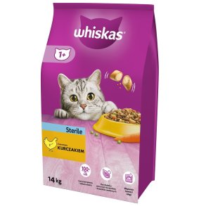 Whiskas STERILE trt kattefoder Kylling til voksne 14 kg