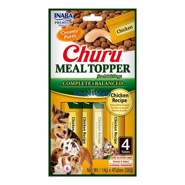 Inaba Churu Meal Topper Kylling - Hundegodbid - 4 X 14G