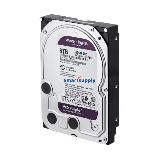 Western Digital WD64PURZ harddisk 3.5" 6 TB Serial ATA III