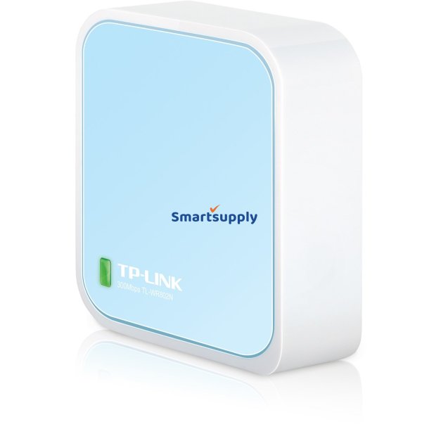 TP-Link TL-WR802N trdls router Hurtigt ethernet Enkelt band (2,4 GHz) Bl, Hvid