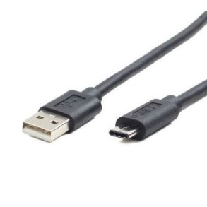 USB Kabel Type-C Sort - 2 meter