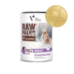 RAW PALEO Adult Monoprotein Duck - vdt hundefoder - 400 g