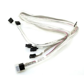 Supermicro CBL-SAST-0556 Serial Attached SCSI (SAS)-kabel Sort, Hvid