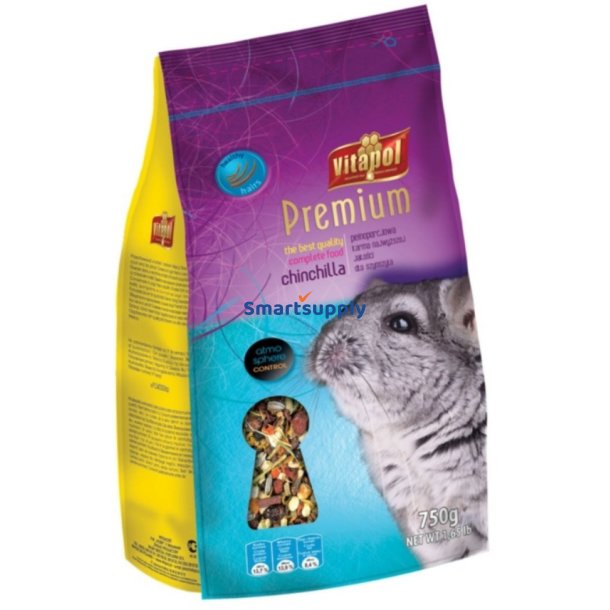 Vitapol Fuldfoder Til Chinchillaer - 750 G