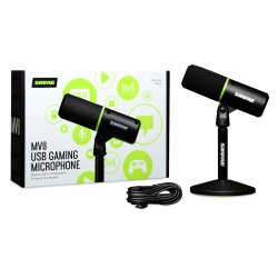 Shure Mv6 - Usb-C Kardioid Dynamisk Mikrofon Til Gamere Og Streamere