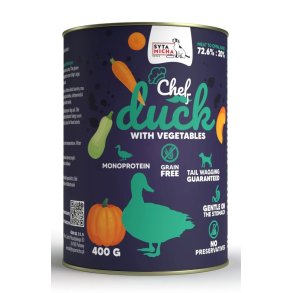 SYTA MICHA Chef Duck with vegetables - vdt hundefoder - 400g
