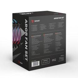 Savio Fan-01 4-Pack 120Mm Argb Blser Inklusive Controller Og Fjernbetjening