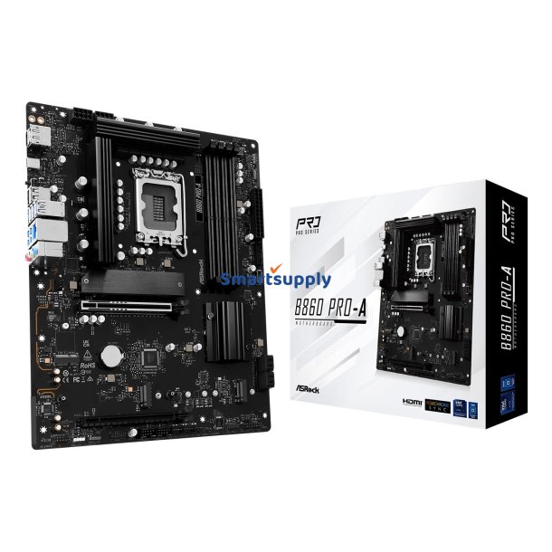 Asrock B860 Pro-A Intel B860 LGA 1851 (Socket V1) ATX