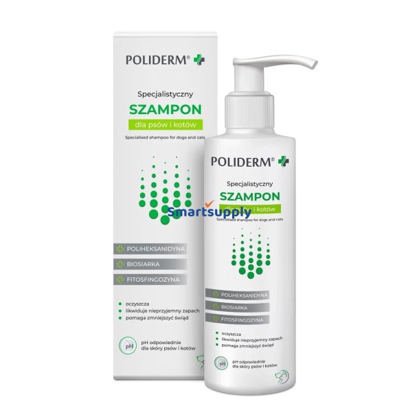 JM SANTE Poliderm - sklshampoo til hunde og katte  250 ml