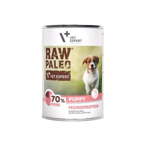RAW PALEO Puppy Monoprotein Pork - vdfoder til hvalpe - 400 g