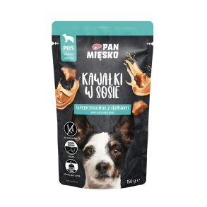 PAN MISKO Pieces in sauce Pork with wild boar - vdfoder til hunde - 150g