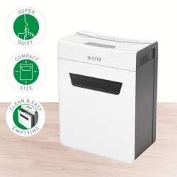 Leitz Shredder Iq Protect Premium 8X, P4, 8 Ark, 14 L Kurv