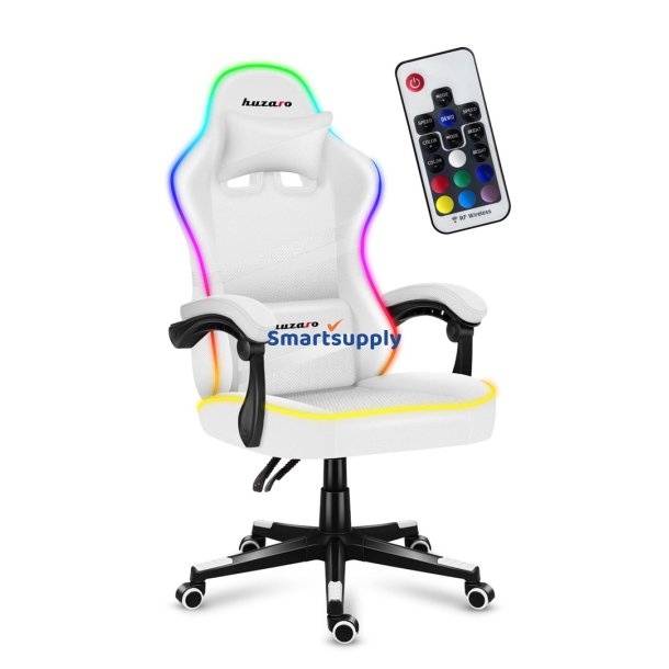 Gaming Stol - Huzaro Force 4.4 Rgb Hvid
