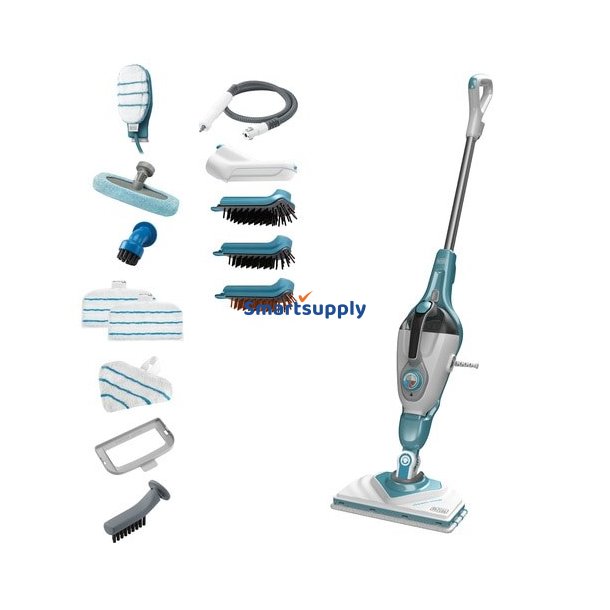 Black & Decker BHSM1610DSM Brbar damprenser 0,5 L 1600 W Turkisfarve, Hvid