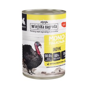 WIEJSKA ZAGRODA Kitten Monoprotein Turkey - vd kattefoder - 400g