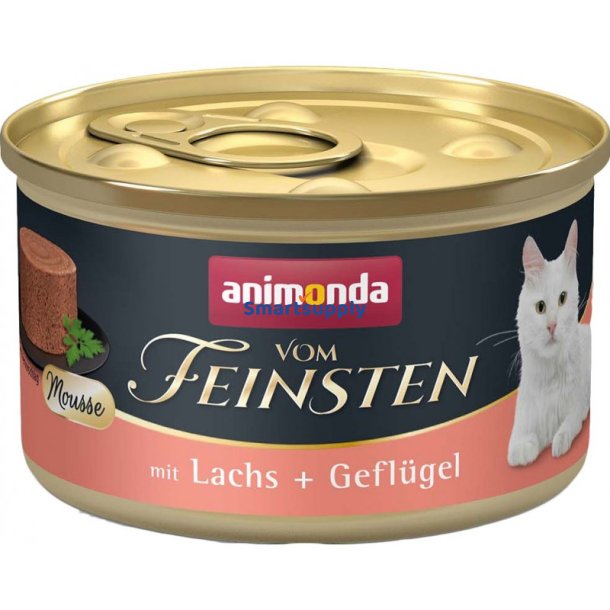Animonda Vom Feinsten Mousse Laks Og Fjerkr - Vdfoder Til Katte - 85G