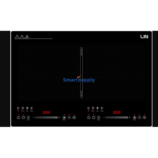 Induktionskogeplade Lin Li2h-179, Kabel Med Stik, 1,2 M, 3200 W