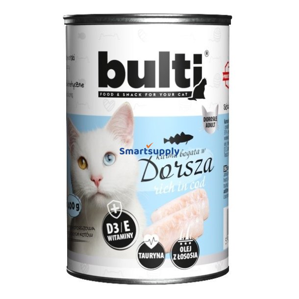 BULTI Rich in cod - vd kattefoder - 400g