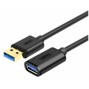 UNITEK Y-C456GBK USB-kabel 0,5 m USB 3.2 Gen 1 (3.1 Gen 1) USB A Sort