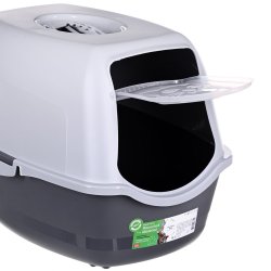 DIAMENTIQ BAYA light grey/dark grey -  kattebakke - 55,5 x 40 x 38,7 cm