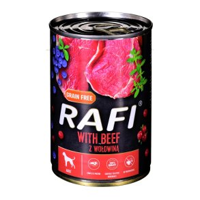 Dolina Noteci Rafi med oksekd, tranebr og blbr - vdfoder til hunde - 400g