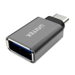 UNITEK Y-A025CGY USB Type-C USB Type-A-adapter Metallic