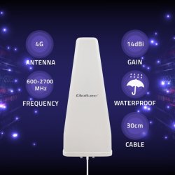 Qoltec 57043 4G LTE DUAL antenne | 14dBi | omnidirektionel | udendrs