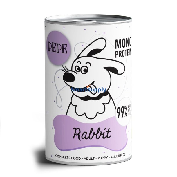 PAKA ZWIERZAKA Pepe Rabbit - vdfoder til hunde - 400g