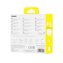 Baseus Bowie E18 - TWS trdlse in-ear-hovedtelefoner, hvid