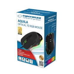 Esperanza EM132 mus Hjre hnd USB Optisk 7200 dpi