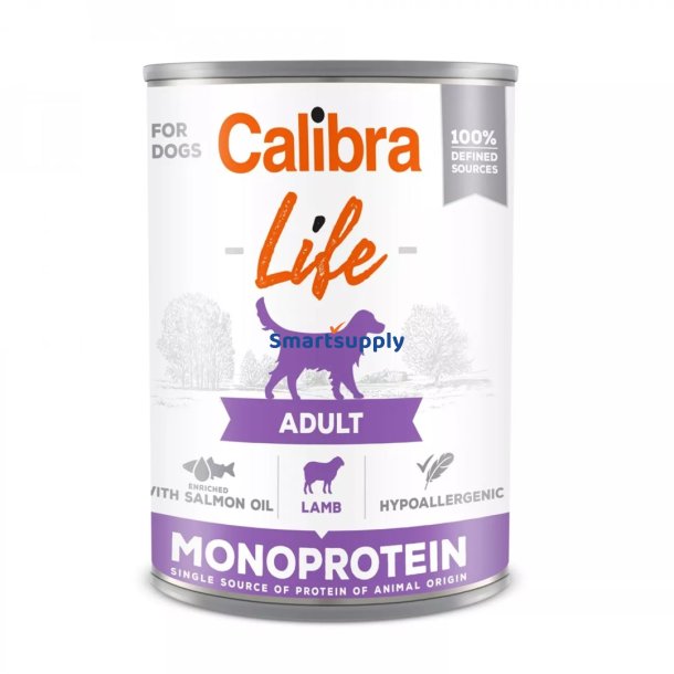 Calibra Life Adult Monoprotein Lam - Vdfoder Til Hunde - 400G
