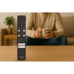 Savio Rc-15 Universal/Erstatning For Tcl Smart Tv Fjernbetjening Ir Trdls Tryk P Knapper