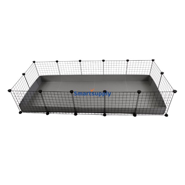 C &amp; C Modulbur 5X2 Gris Kanin Pindsvin Slv 180 X 75 X 37 cm